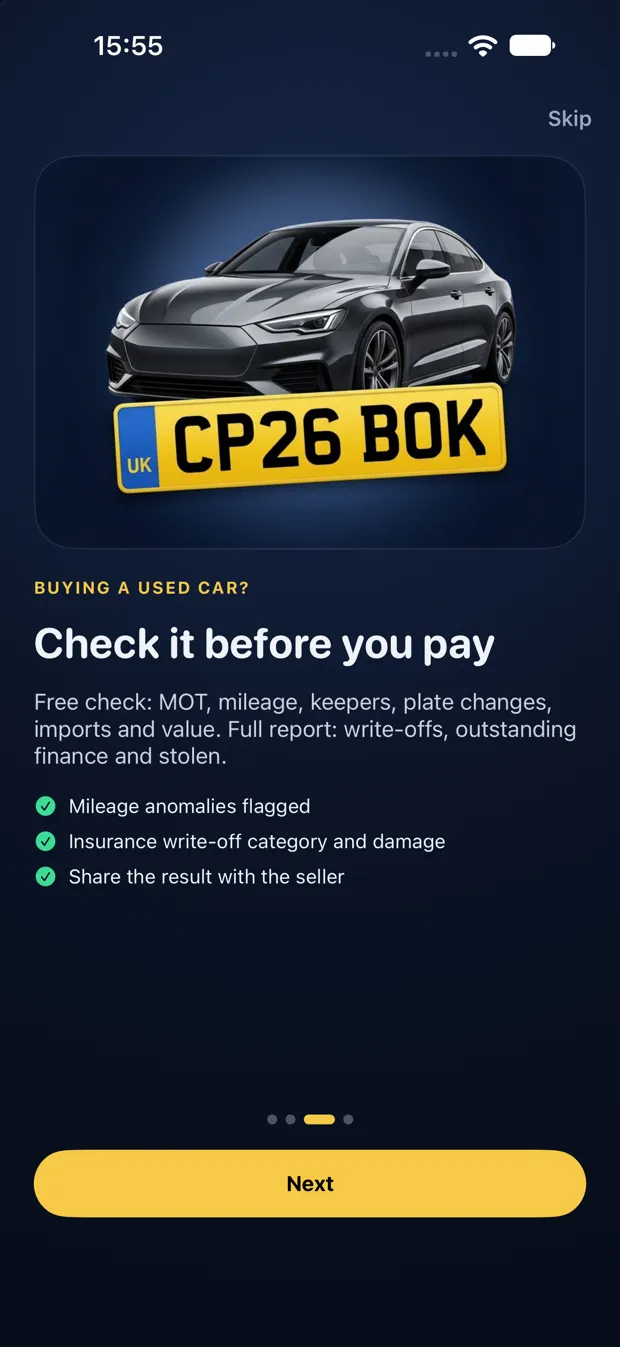 Check a used car before you pay